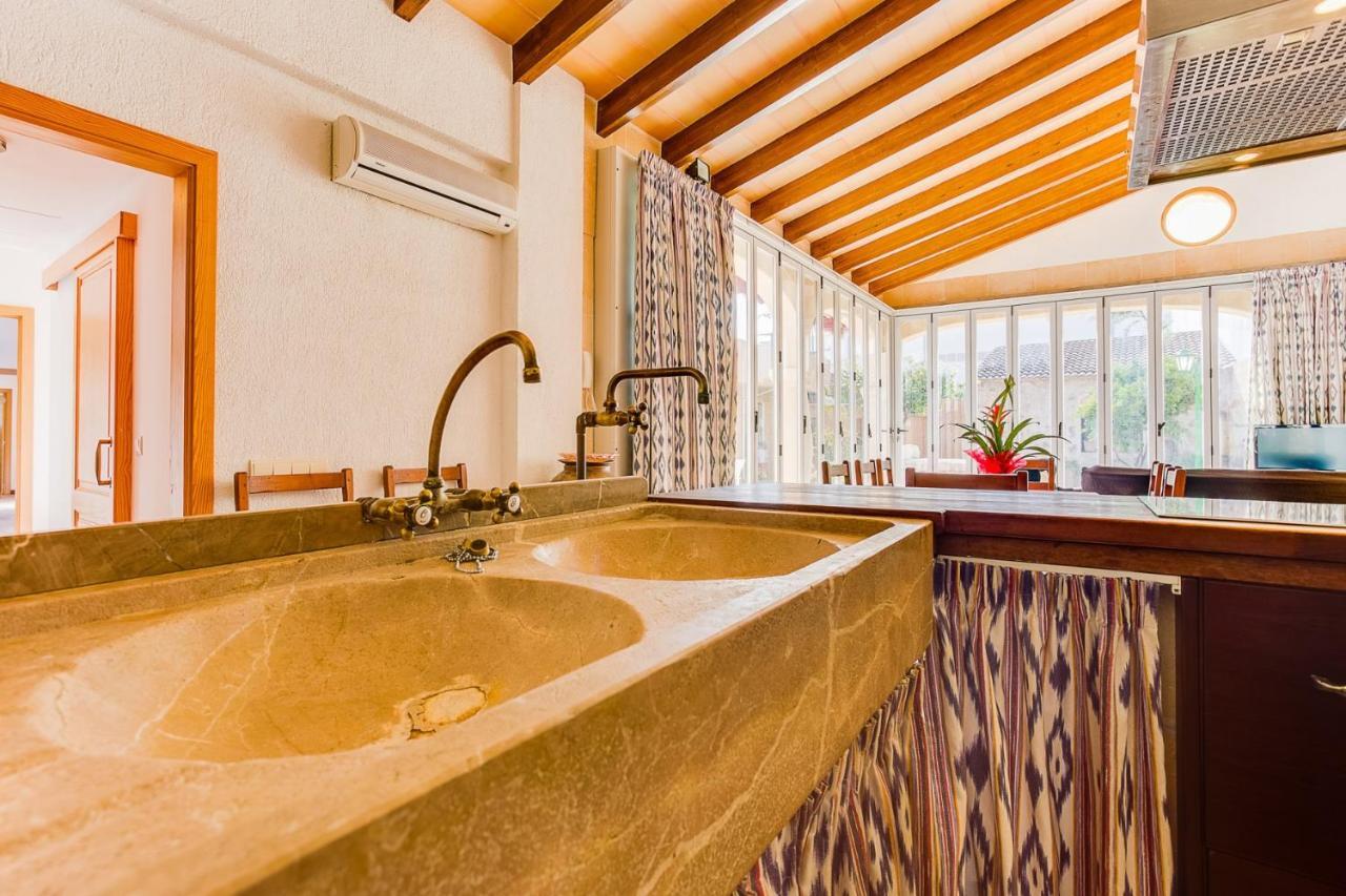 Villa Ca Na Pessina Sa Pobla Bagian luar foto